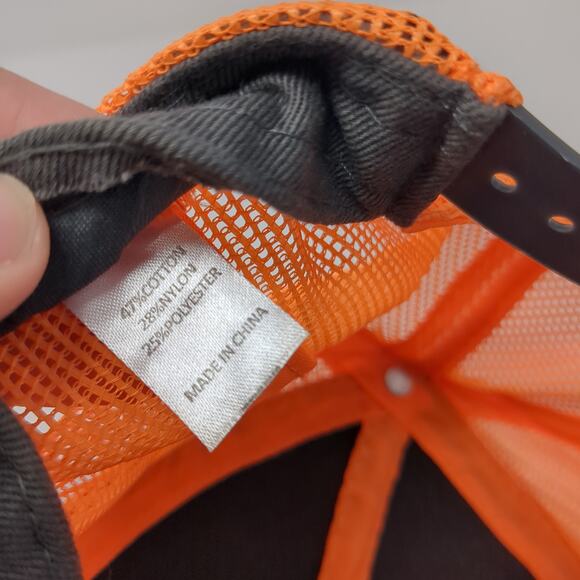 CJRS Snapback Trucker Hat Multicolor One Size Adjustable Mesh Back Rock Point - Picture 10 of 10